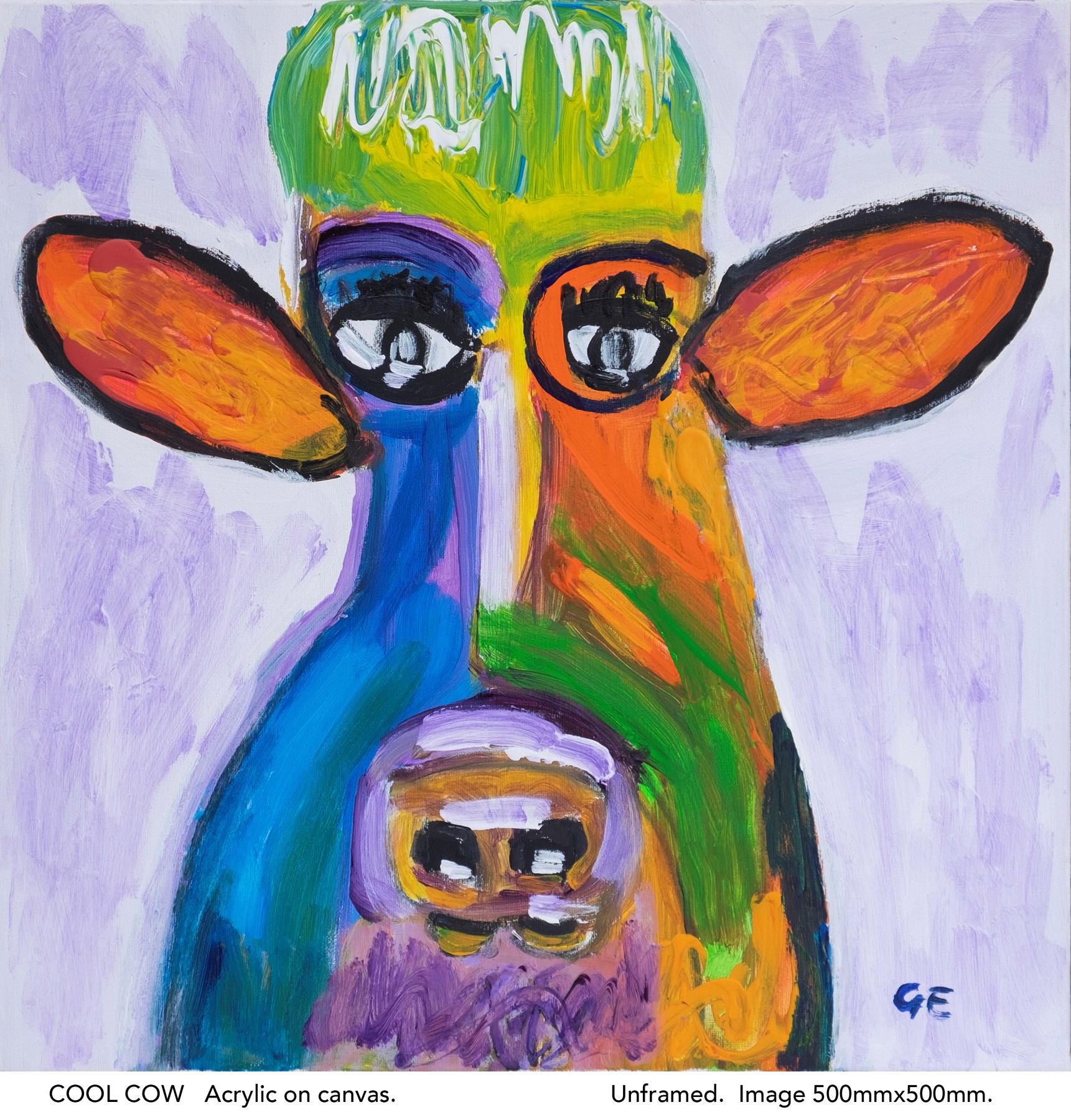 cool cow $180 50 X 50CM