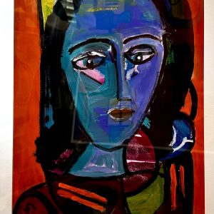 Abstract Lady in Purple